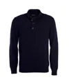 Barbour High-neck Half Buttoned Knit Jumper In Black