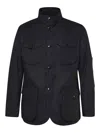 Barbour Sapper Regular Fit Weatherproof Waxed Cotton Jacket In Black