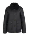 Barbour Black Waxed Jacket In Black