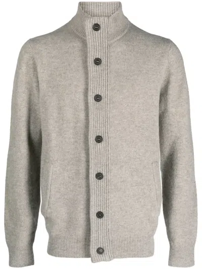 BARBOUR HIGH-NECK WOOL CARDIGAN