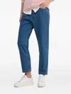 Barbour High-waisted Straight-leg Jeans In Blue