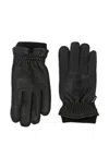 Barbour Highfield Leather Gloves Accessories In Black