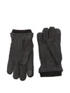 Barbour Highfield Leather Gloves Accessories In Black