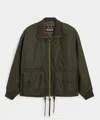 Barbour Highfield Wax Jacket In Olive In Green