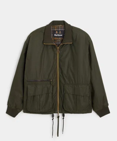 Barbour Highfield Wax Jacket In Olive In Green