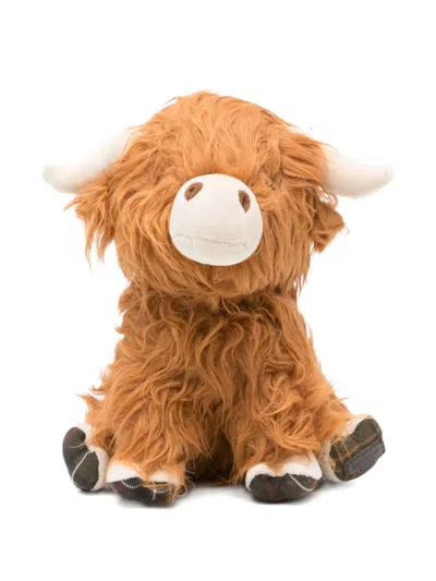 Barbour Highland Cow Dog Toy In Brown