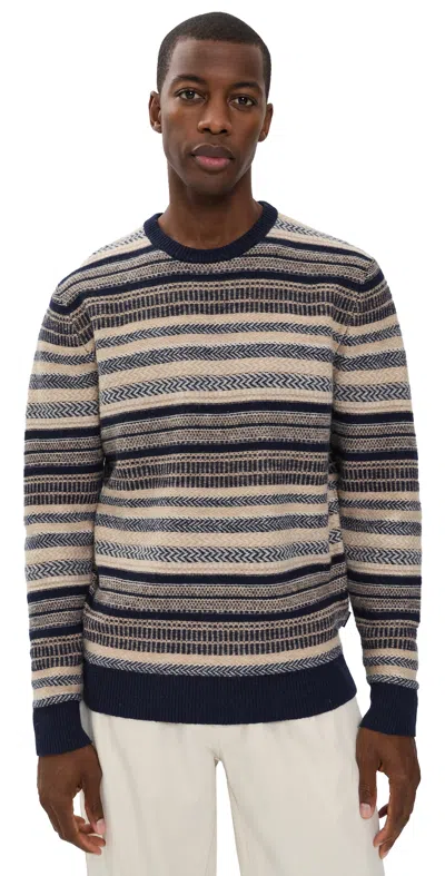Barbour Highsted Fair Isle Sweater Navy