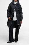Barbour Hilary Longline Quilted Jacket In Black