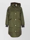 Barbour Hilary Quilted Jacket Hood In Green