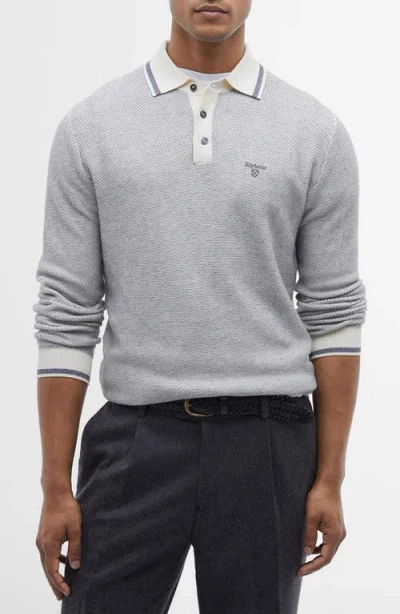 Barbour Hilden Cotton & Wool Polo Sweater In Chalk