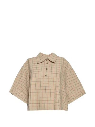 Barbour Hollington Check-pattern Short-sleeve Shirt In Neutral