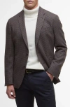 Barbour Holloway Micro Houndstooth Brushed Wool Blend Sport Coat In Brown