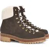 Barbour Holly Faux Fur Lined Boot In Dark Brown