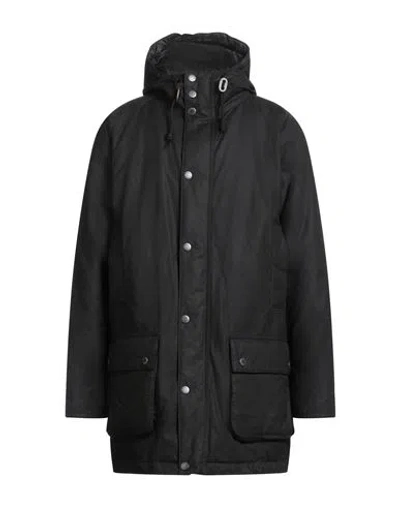 Barbour Hooded Beaufort Man Coat Black Size L Cotton