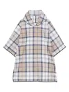 Barbour Hooded Chech-print Scarf In Multi