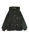 Barbour Hooded Cotton Jacket In Green