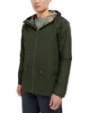 Barbour Hooded Domus Jacket In Sage/dress