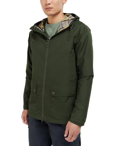 Barbour Hooded Domus Jacket In Sage/dress