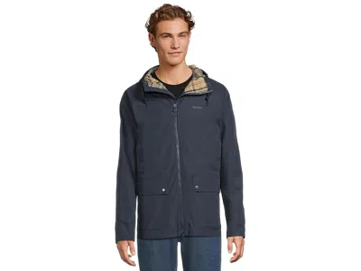 Barbour Hooded Domus Waterproof Jacket In Blue