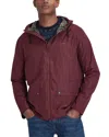 Barbour Hooded Domus Waterproof Jacket In Bordeaux