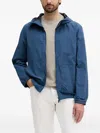 Barbour Hooded Jacket In Blue