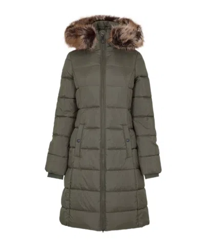 Barbour Hooded Long-sleeved Cotton Jacket In Gray
