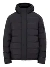 Barbour Hooded Quilted Jacket In Black