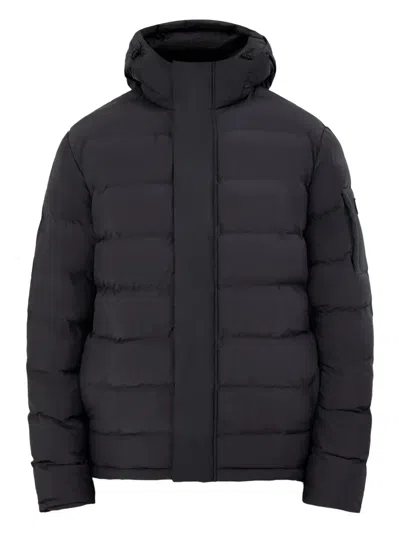 Barbour Hooded Quilted Jacket In Black