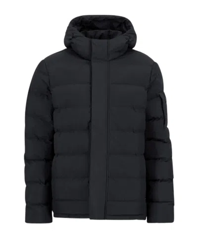 Barbour Hooded Quilted Jacket In Brown