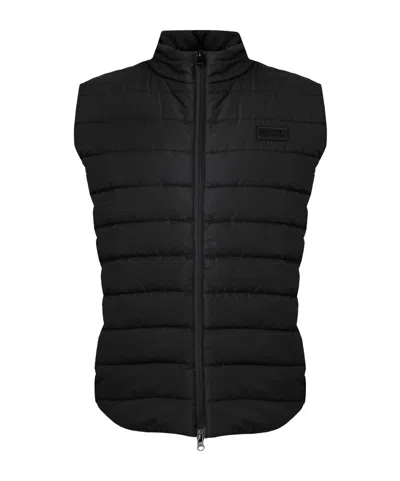 Barbour Horizontal-quilted Gilet In Black