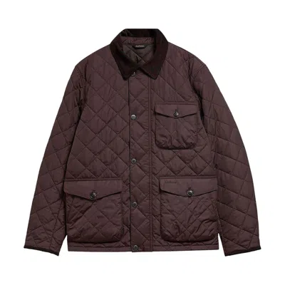 Pre-owned Barbour Hornby Quilted Jacket 'black Oak' | Men's Size M