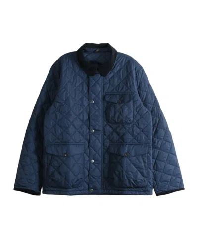 Barbour Hornby Quilted Corduroy-collar Jacket In Multi