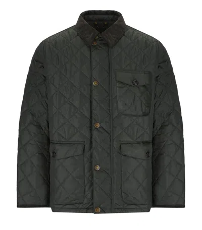 Barbour Hornby Sage Green Jacket In Gray
