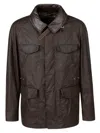 Barbour Horse Riding Wax Jacket In Olive