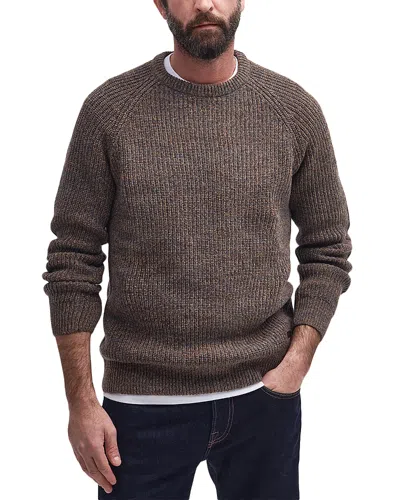 Barbour Horseford Wool Crewneck Sweater In Brown