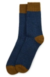 Barbour Houghton Wool Blend Boot Socks In Blue