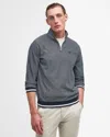 Barbour Houndwood Mens Tailored Half Zip Sweatshirt In Gray