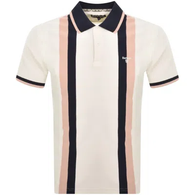 Barbour Howdon Polo T Shirt Cream In Neutral