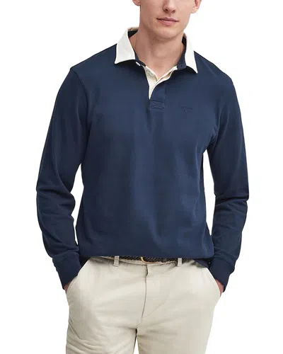 Barbour Howtown Long Sleeve Rugby Shirt In Navy