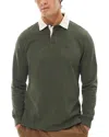 Barbour Howtown Mens Long Sleeve Rugby In Olive