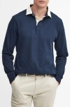 Barbour Howtown Long Sleeve Rugby Shirt In Navy