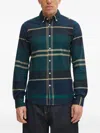Barbour Iceloch Tartan Button Shirt In Green