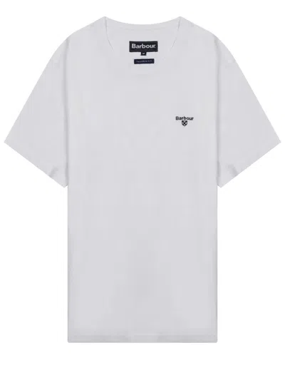 Barbour Iconic Logo T-shirt For Men In Gray