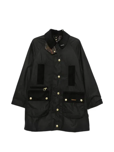 Barbour Icons Beaufort Patchwork Coat In Black