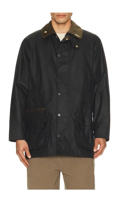 Barbour Icons Beaufort Wax Jacket In Black