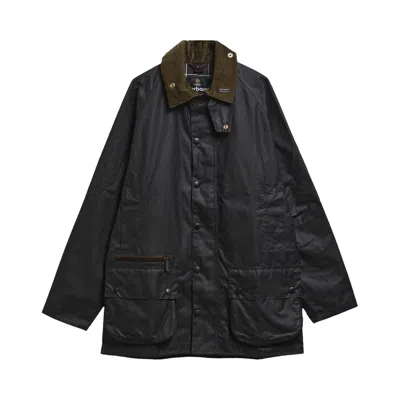 Pre-owned Barbour Icons Beaufort Wax 'navy' | Blue | Men's Size L
