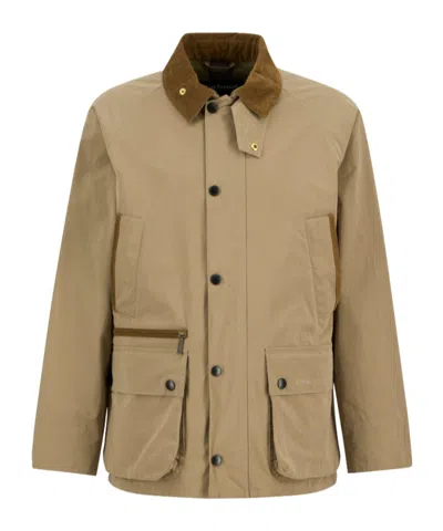 Barbour Icons Bedale Corduroy-collar Jacket In Neutral