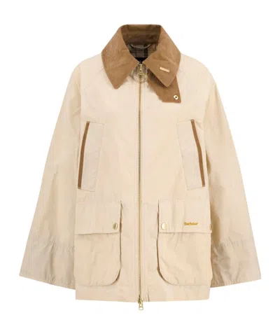 Barbour Icons Bedale Classic Cotone In Pink