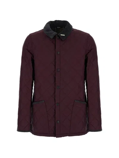 Barbour Icons Heritage Liddesdale Diamond-quilted Jacket In Red