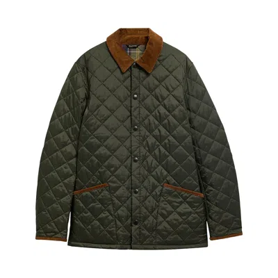 Pre-owned Barbour Icons Heritage Liddesdale Quilted Jacket 'sage' | Green | Men's Size M